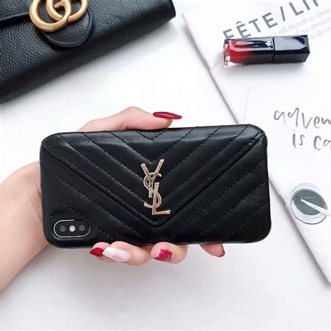 yves saint laurent iphone case xs max|IPHONE 15 CASE IN LEATHER .